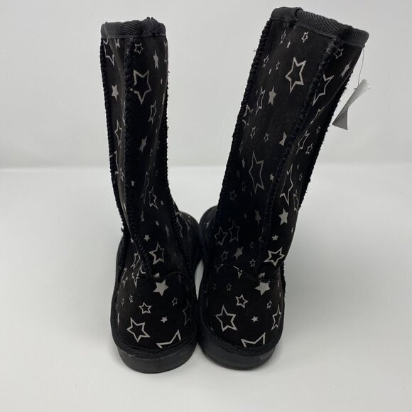 Airwalk EMMA Black Stars Junior Girls Winter Boots Size 3 - Picture 6 of 11